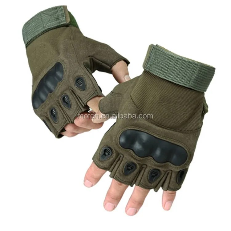 Tactical Gloves Half Finger Black Can Be Customized With Logo