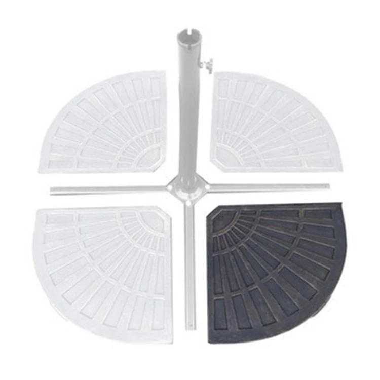 Good Supplier Umbrella Patio Fan Shaped Resin Beach Umbrella Base