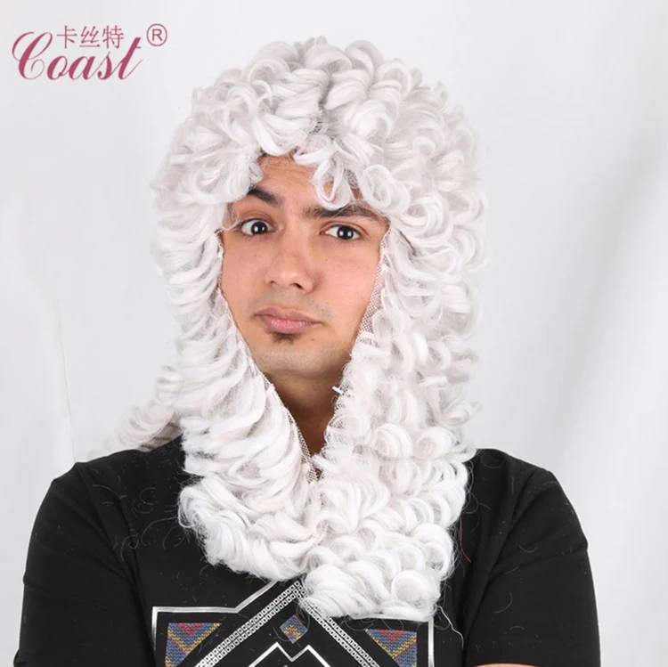 New designed party decoration Lawyer style hair wigs for man