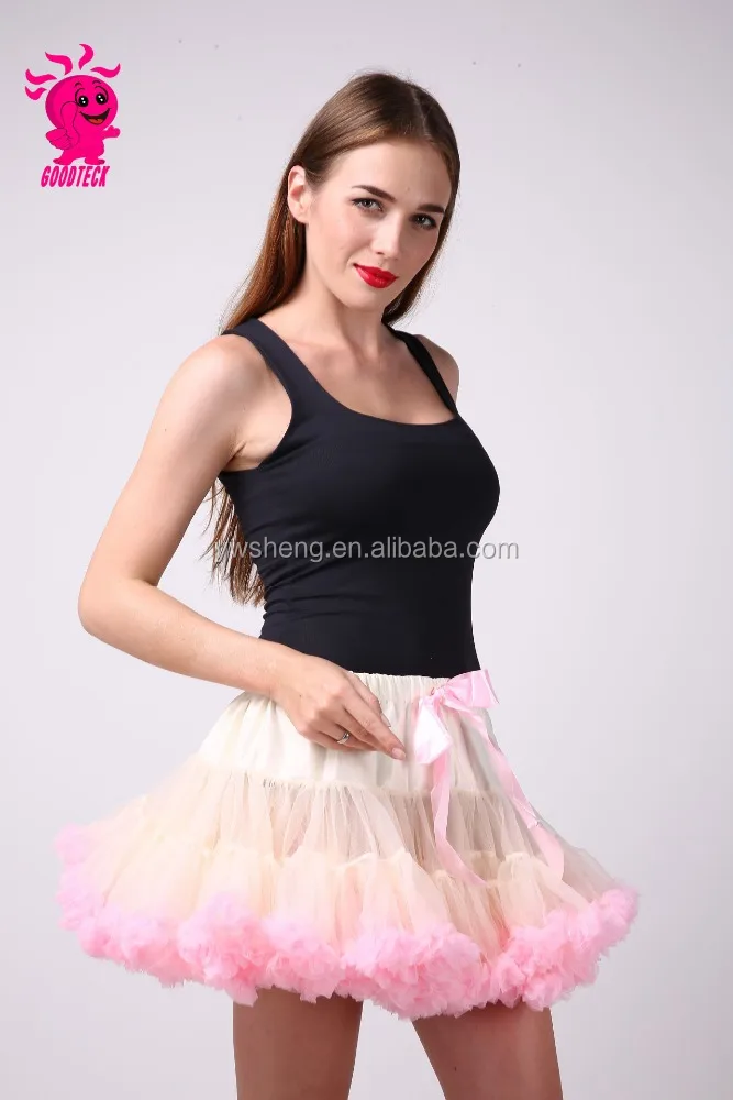Double tutu Extra Fluffy Teenage Girl Adult Pettiskirt long tulle Tutu Skirts Women Party Dance maxi Skirt rockabilly petticoat