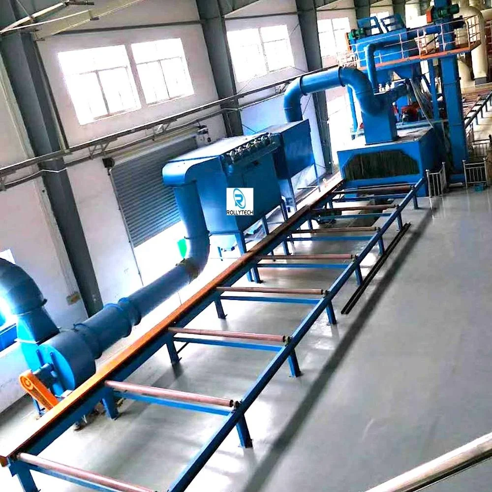 
Automatic steel plate shot blasting machine 