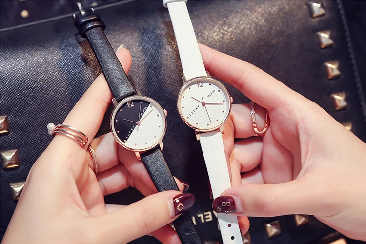 >>> Новые Модные Простые Женские кварцевые часы на удачу для девушек женские наручные в подарок