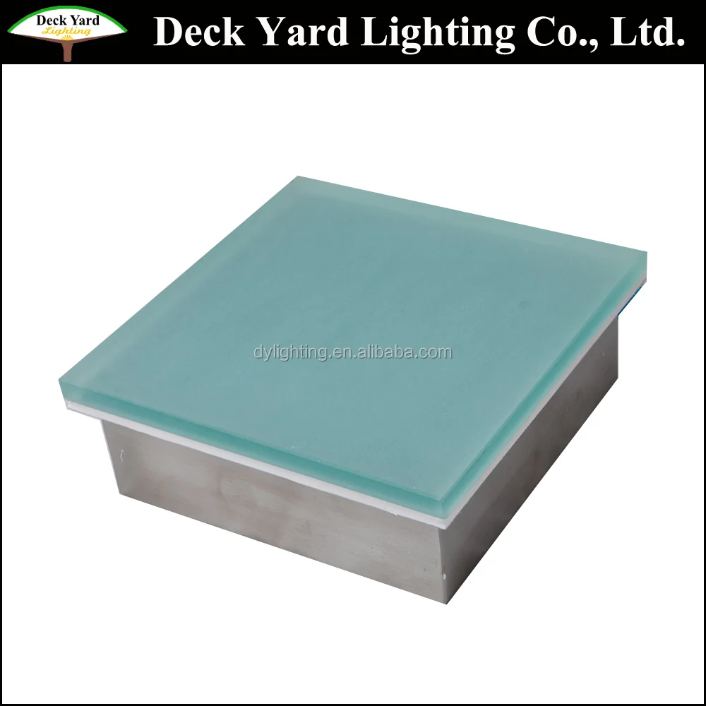 RGB Underground Light Led Glass Brick Led Paving Brick Lights