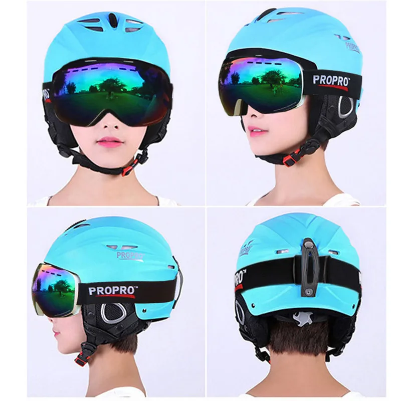 PROPRO CE Approved Winter Sports Kids Adults Snow Helmet for Snowboarding Skiing Cycling Motor Safety Protective Helmets