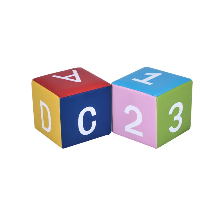 Casual cube modern footstool ottoman