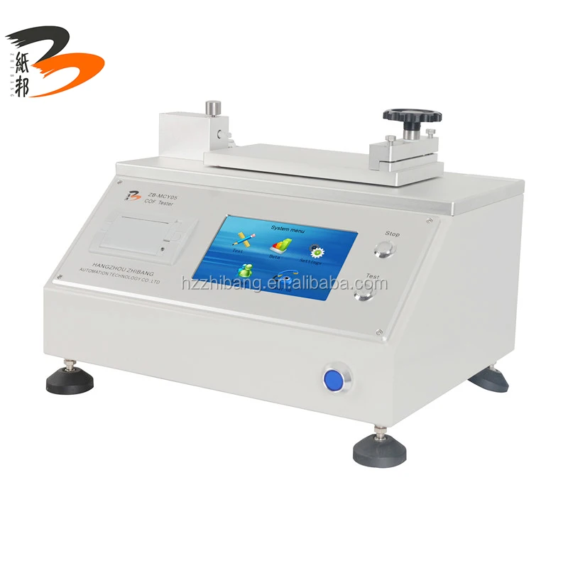 
static and kinetic friction coefficient tester of plastic film 
