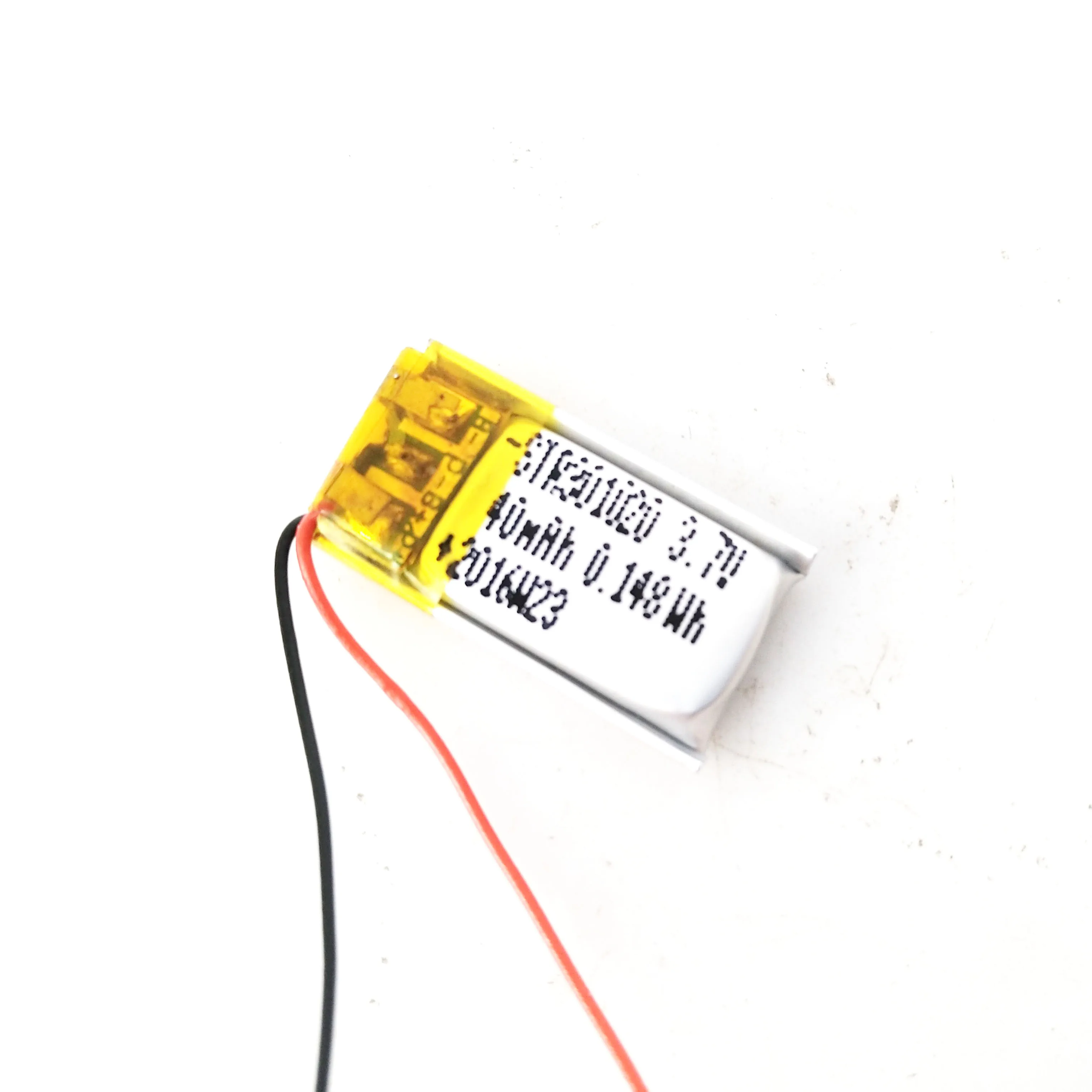 Quality small JP 301020 10mm width lipo 3.7v 40mah lithium polymer battery for medical device