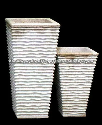 Garden Outdoor Large Stone Planter Flower Pot DSF-LH18