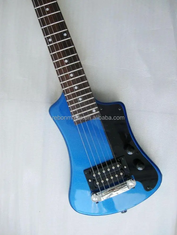 Weifang Rebon 6 String travel mini electric guitar with small body