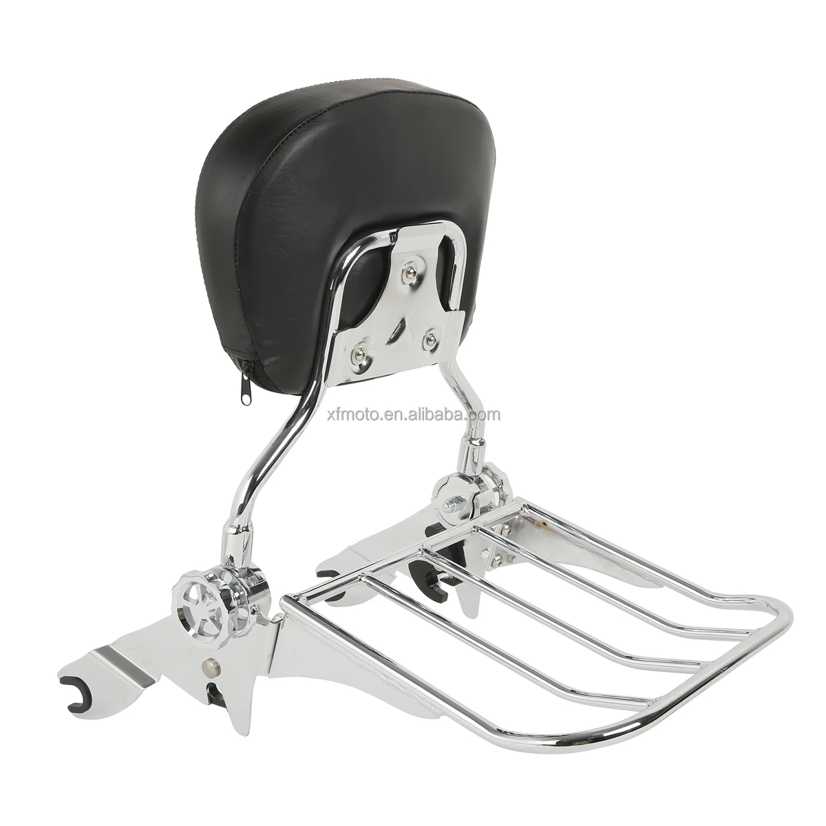 TCMT  Chrome Detachable Backrest Sissy Bar Luggage Rack Fit For Harley Road King 2009-2023 XF2906236-E