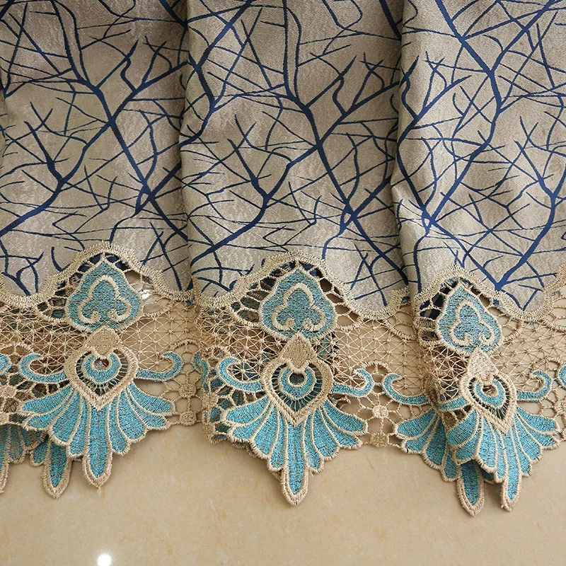 hot sell embroidery hollow-out curtains