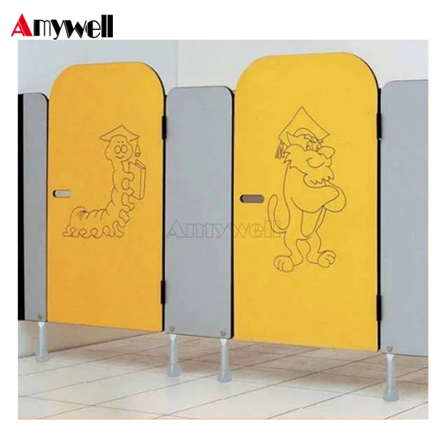 Amywell 12mm Compact Laminate HPL Kindergarten toilet partition