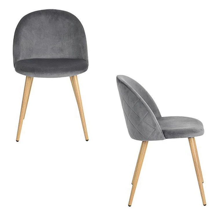 
GUYOU GY-4056 modern velvet living room restaurant dining chair with metal frame 
