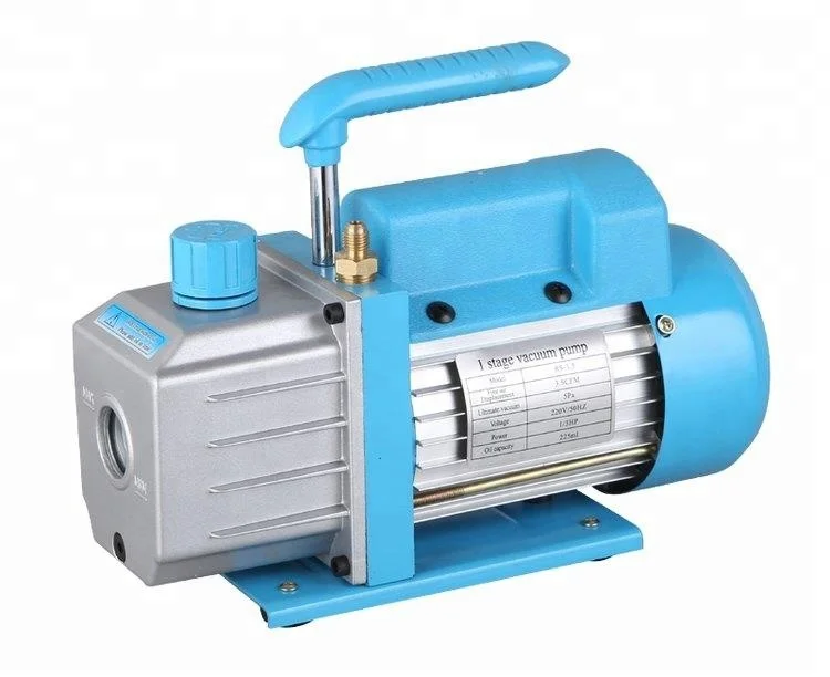 
VP125 Single-Stage 3.5CFM Rotary Vane 5 Pa Vacuum Pump, 1/4HP HVAC Heavy Duty Air Refrigerant Tool, R410a R134 