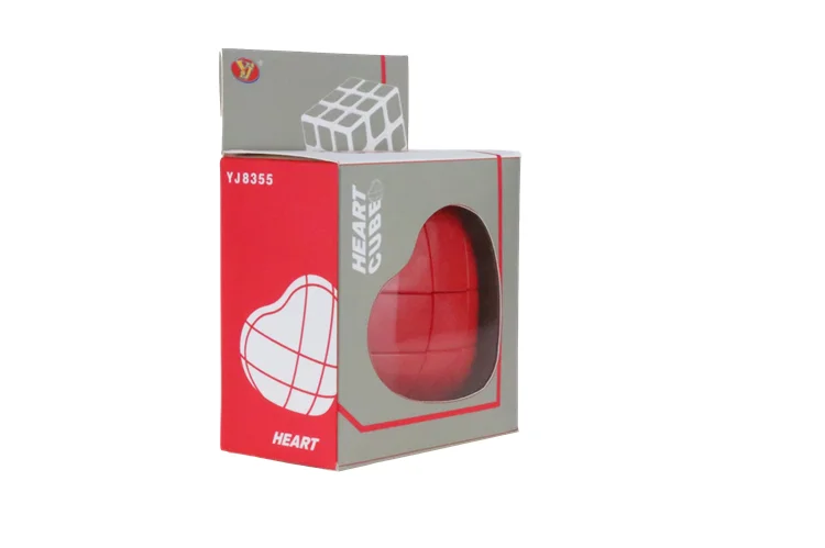 Yongjun Hot Selling Educational Toys Plastic 3D Heart Shaped Puzzle Magical Cube 3x3x3