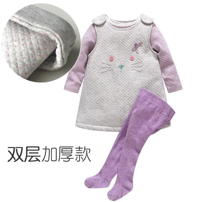 
PHB13921 cotton high quality baby girls clothes pyjama set 