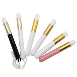 ready to ship  free private label Cleaning brush lashes shampoo eyelashes cleaner nostril  brush logo long handle