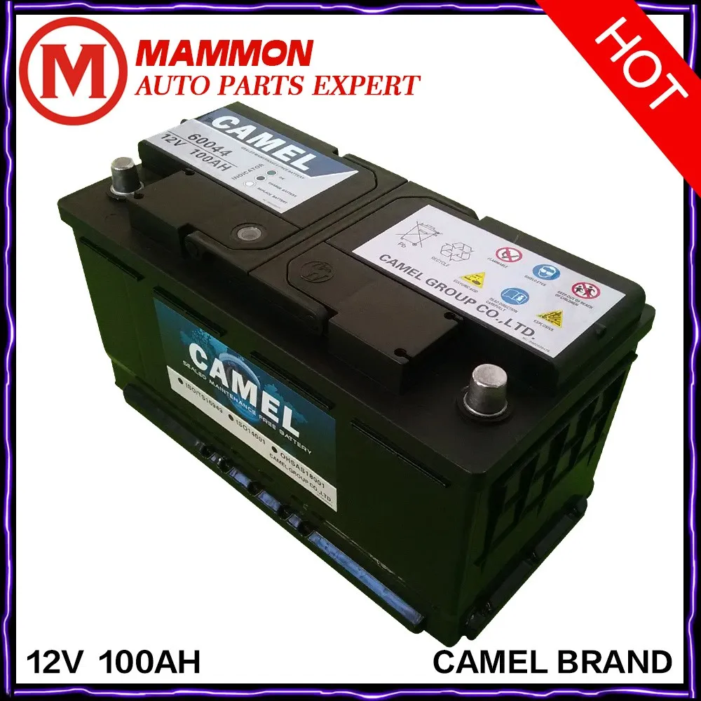 Свинцово-кислотные аккумуляторы Camel высокое качество DIN MF 12 В 100 Ач 120 150 180 200 ач автомобильные без