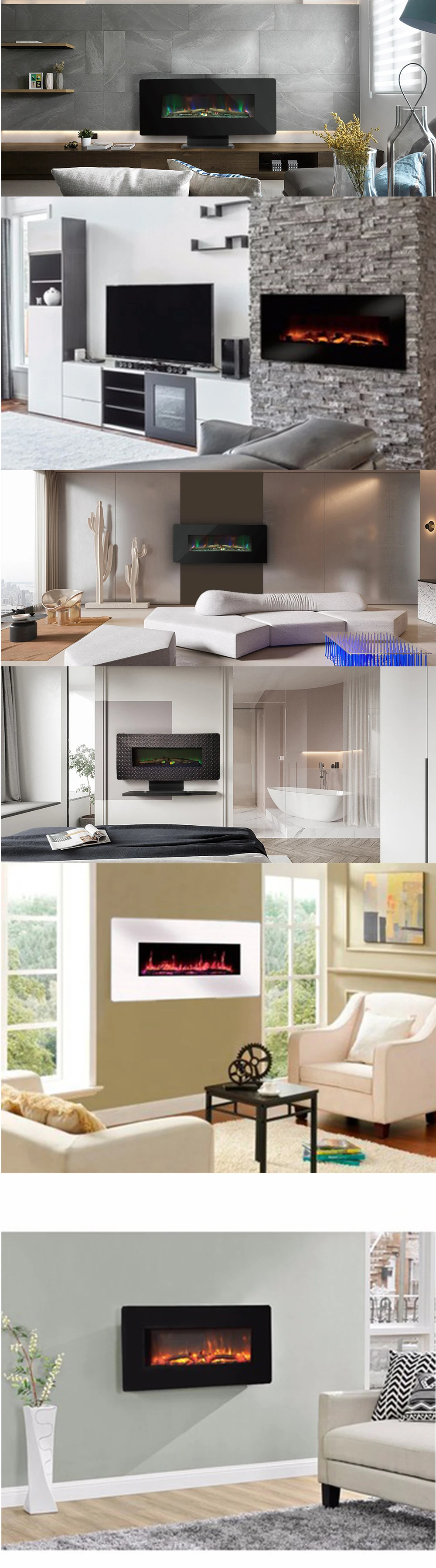 48 inch Wall Electric Fireplace