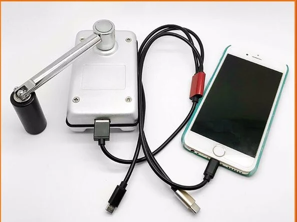 Portable hand crank generator 30w power supply universal standard USB charging port