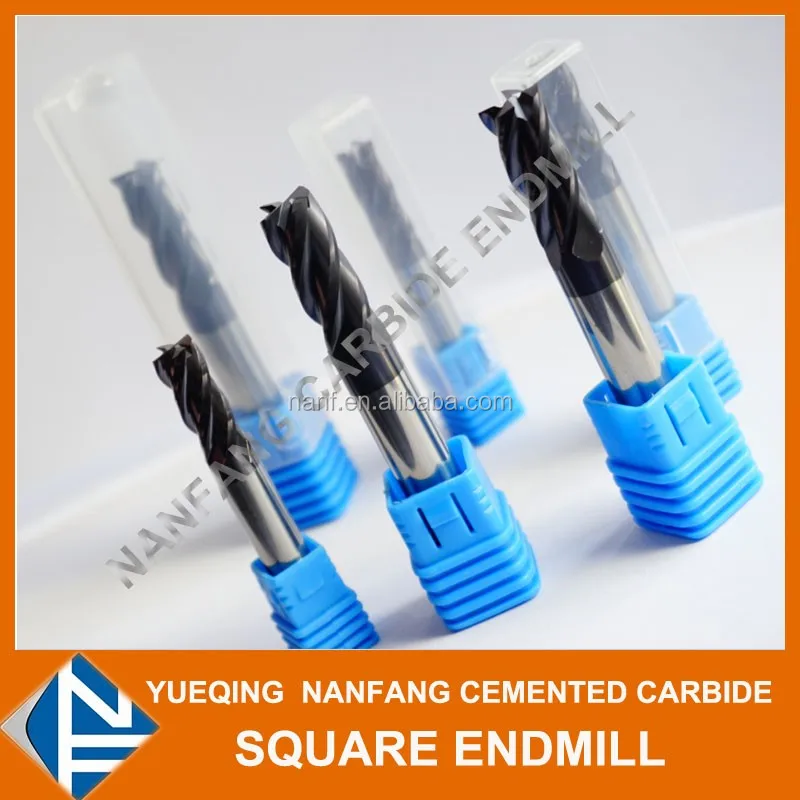 
YG10X tungsten carbide square end mill for 45HRC and 55HRC 