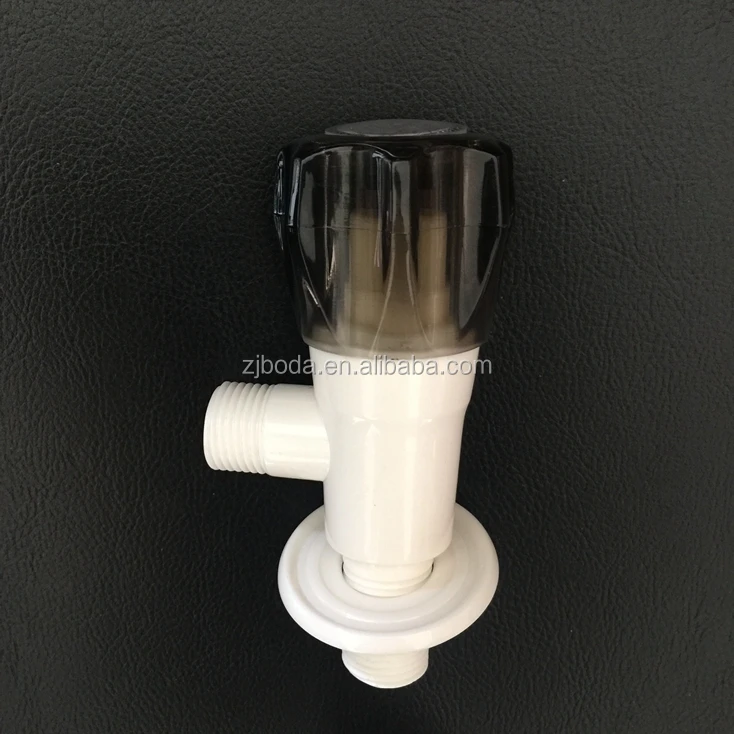 Индии черной ручкой abs угловой вентиль с прямым углом петух с хромо-латунным покрытием (BD-73)