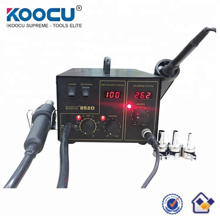 [KOOCU] Elite 852D 2 in 1 SMD Soldering Rework Station