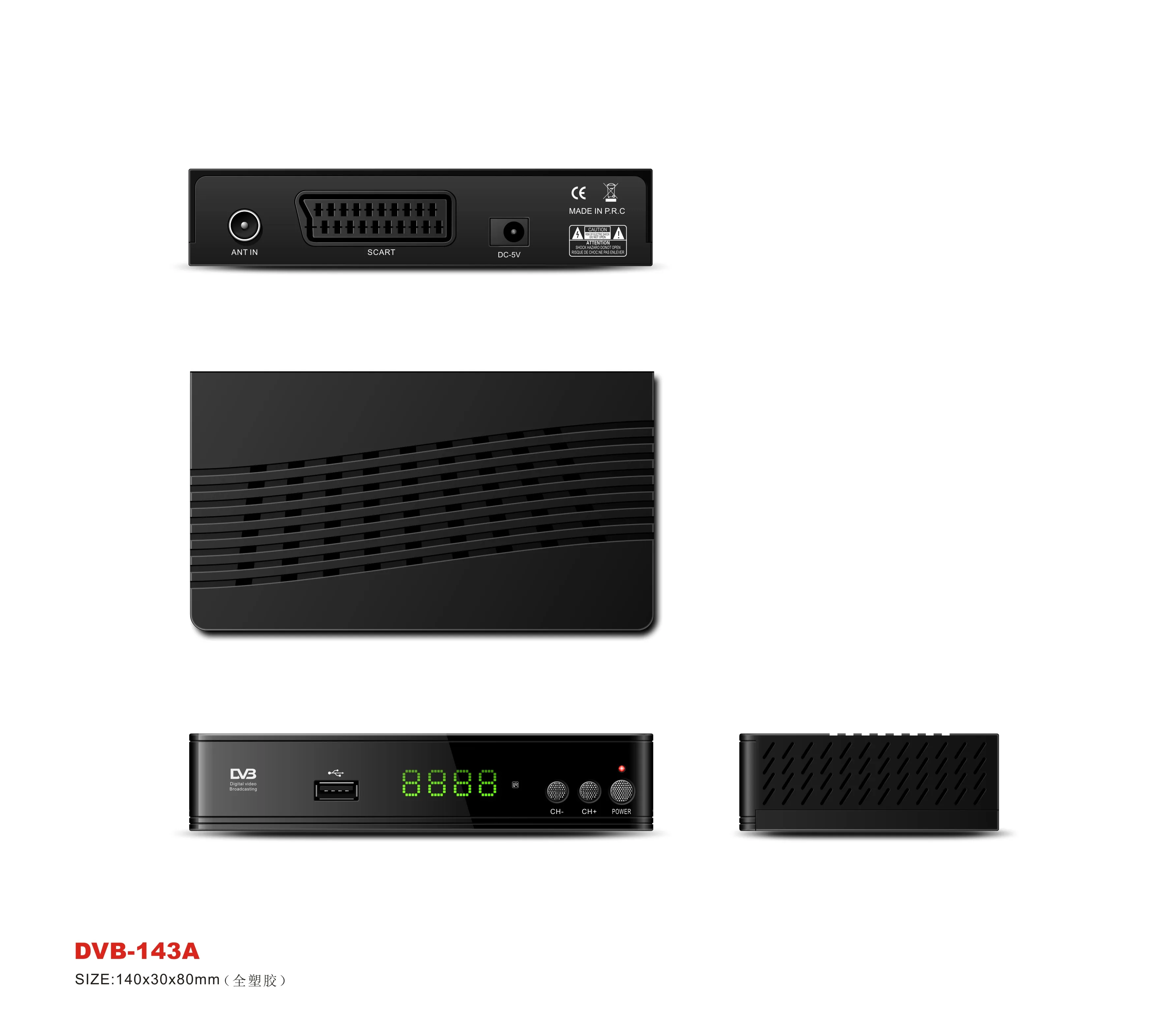 With Good Quality at Comepititiv Europe MINI GX6621 DVB-S2 Digital Satellite TV Receiver IPTV Powervu FTA satellite receiver