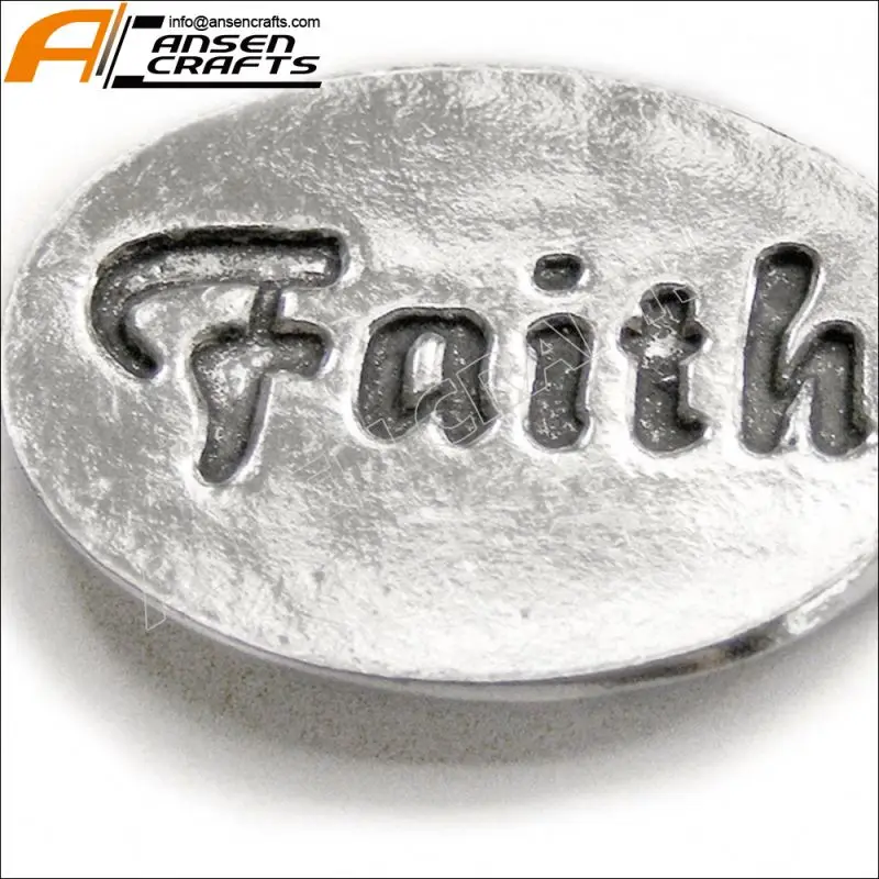 Angel Faith Pocket Token Coin Handcrafted Pewter