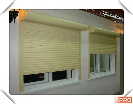 
Fashionable Beautiful White Adjustable Aluminium Window bullet proof window horizontal AUTOMATIC cabinet Roller Shutters 