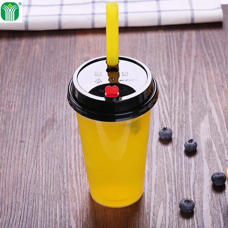 
custom logo print 24oz injection molding heat resistant disposable plastic cup for hot tea 