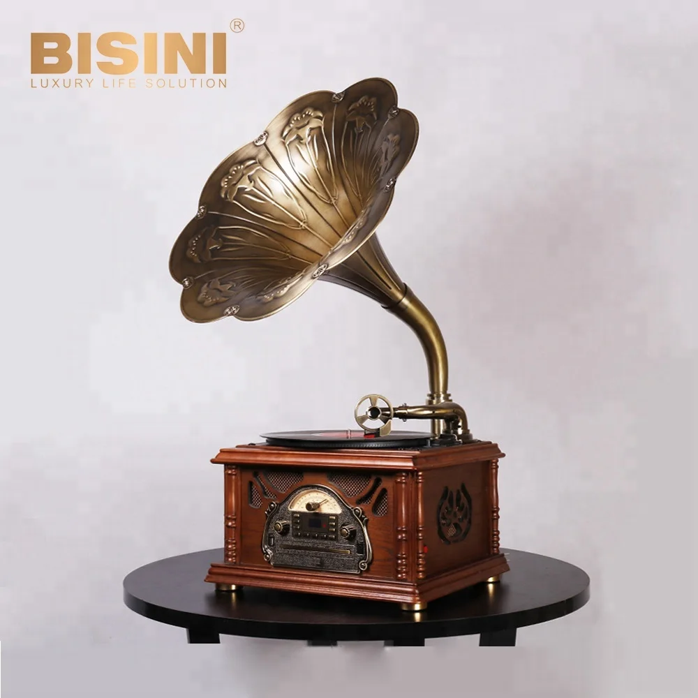 Vintage table standing phonograph gramophone BG10-006