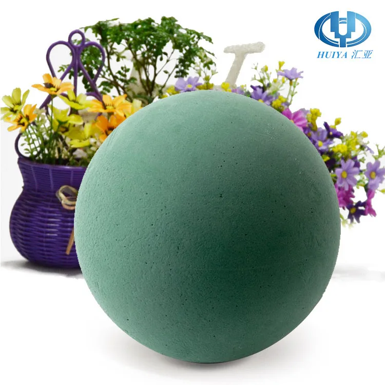 15-50cm green wet floral foam round sphere balls for floral arrangement