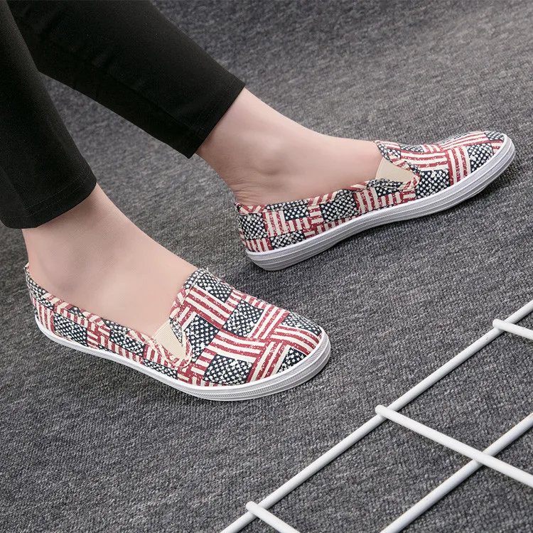 2021 Fashion Custom Made Cheap Canvas Shoes No Shoelace Slip On Unisex