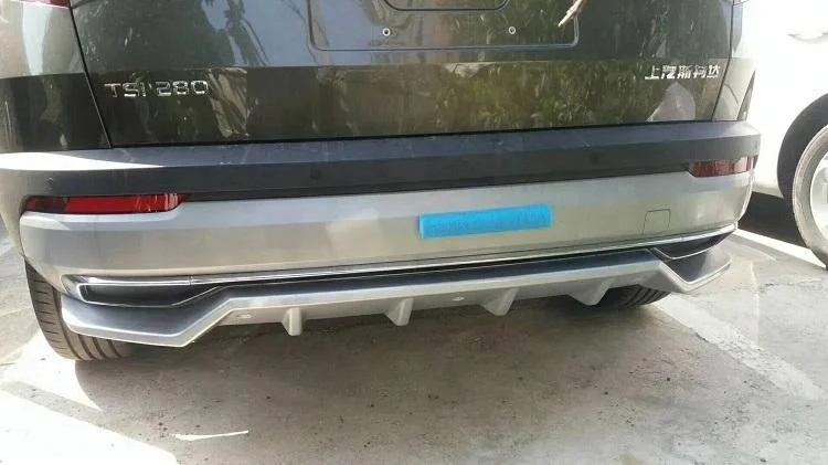 Высококачественная защитная накладка на передний и задний бампер из АБС-пластика для Skoda Karoq 2018 года