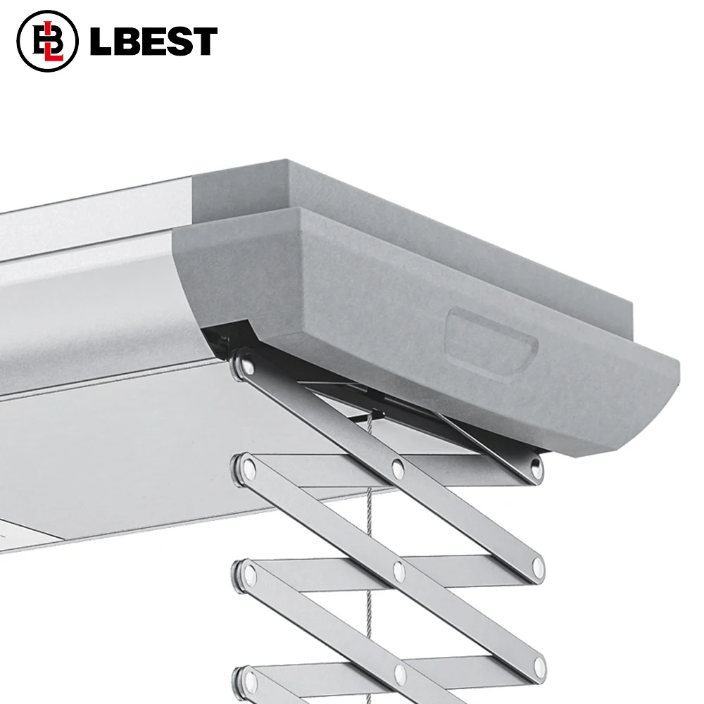 
LBest balcony hanger adjustable wall ceiling rack hanging clothes drying rack 