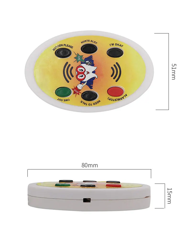 sound keychain with 6 buttons