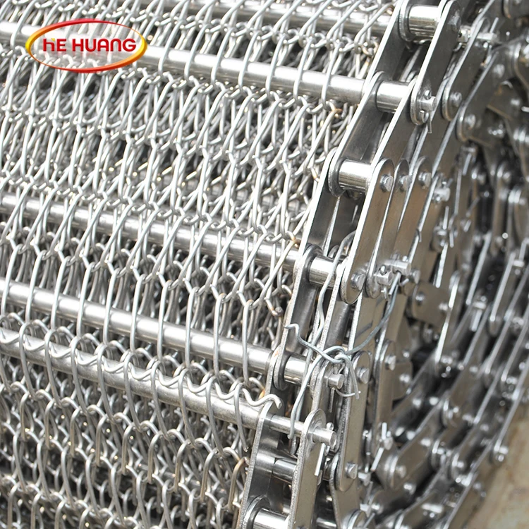 
Stainless Steel Heat Resistant Wire Mesh Conveyor Belts For Seafood&Meat Processing Industryused 