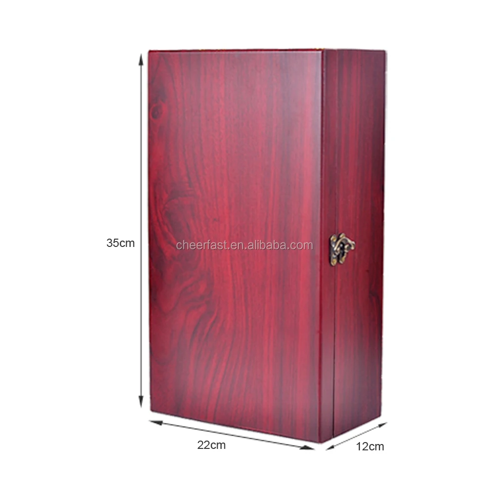 Производство, оптовая продажа, деревянная Подарочная коробка для вина с 2 бутылками