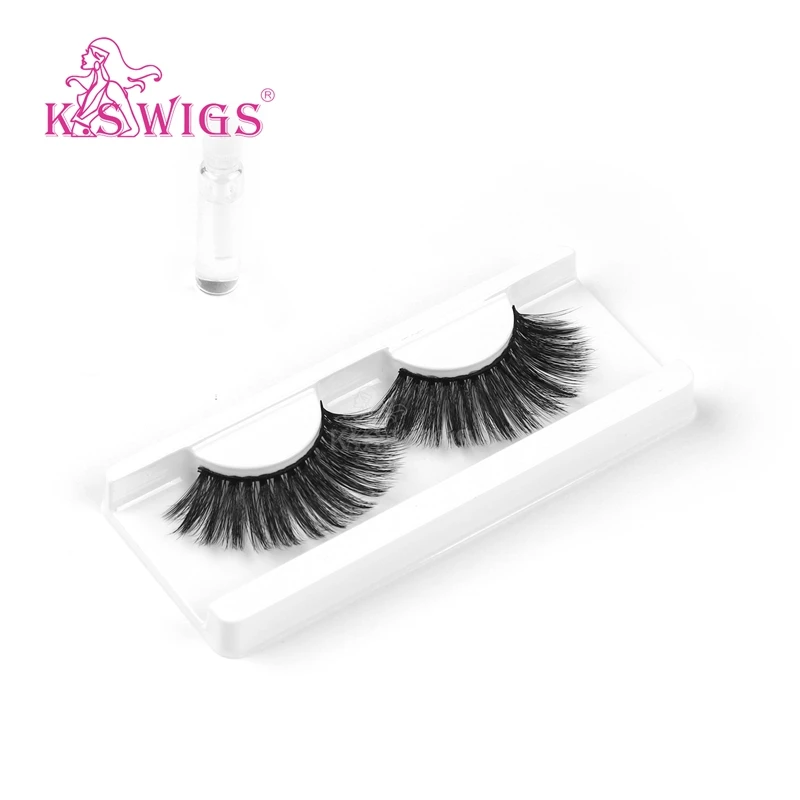 
K.S WIGS 6D Cheap Mink Eyelashes Mink Eyelashes Pack Faux Mink Lashes 6d Synthetic False Eyelashes 