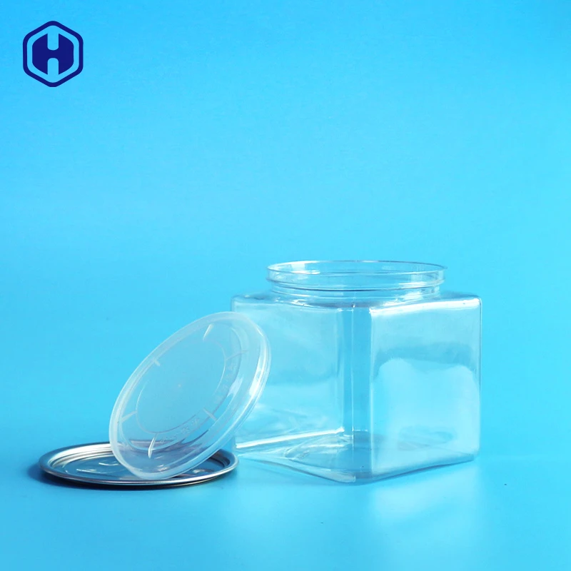 Factory manufacture canning Transparent Bulk Easy open Sealable Packing Ring pull Safe Pet Food Plastic empty can