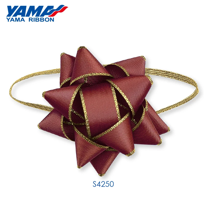 Yama factory customized gift bow ties satin grosgrain ribbon bows with elastic loop