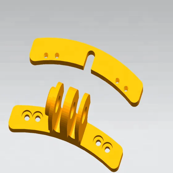 Aluminum alloy Accessories Set for Gopro Hero 7 6 Black 5 4 Session Kit And for Eken Camera Accessories  Fxed Bracket