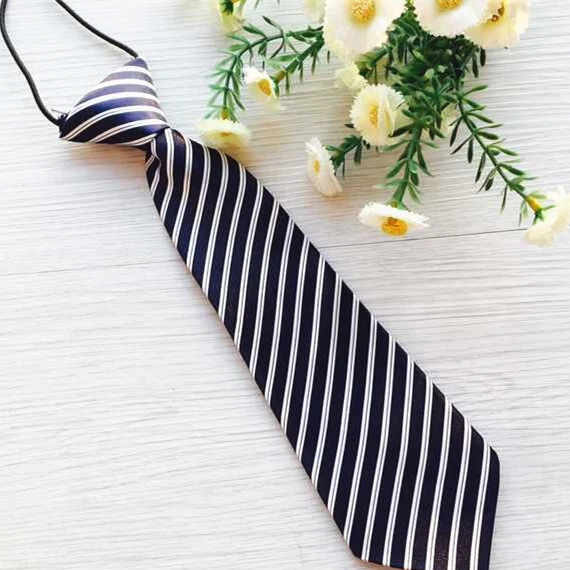 Wholesale ties widely use for kids customized stripe satin children and kids wedding charisma ties