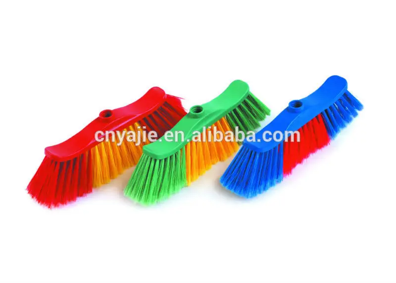 recycling material in red blue green color brush with Italian thread