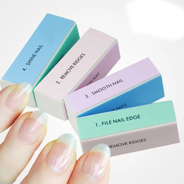 
Wholesale nail supplies disposable 4 sided nail buffer block custom nail buffer 