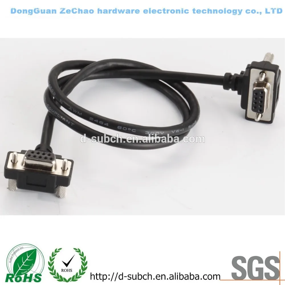 Db9 female DB9 female left corner cable