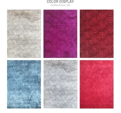 colourful decor living bedroom room Embossed wall to wall mink blanket carpet for Dubai