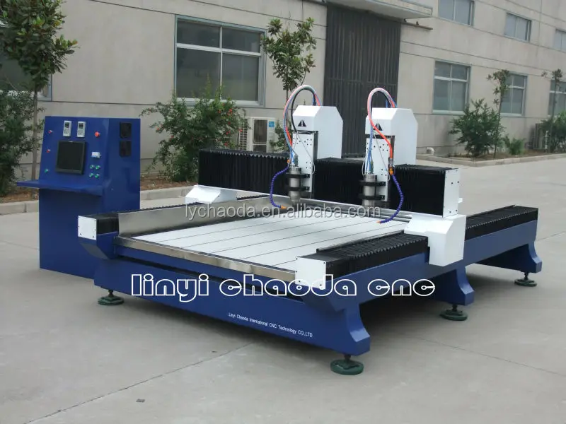Low cost JCS1325 1 head, 2 head, 3 head cnc stone milling engraving carving machine