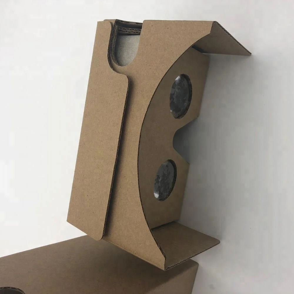 Small MOQ Biconvex lens cardboard vr headset google virtual reality glasses